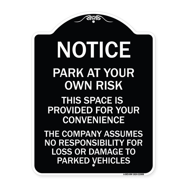 Signmission This Space Is Provided for Your Convenience the Company Assumes No Responsibility for, BW-1824-22808 A-DES-BW-1824-22808 - main